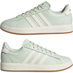 adidas Grand Court 2.0 Sneaker Damen JH8679 - linen green/off white/silver met 38
