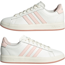 adidas Grand Court 2.0 Sneaker Damen JH8678 - core white/wonder quartz/linen green met 38
