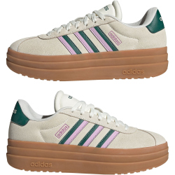 adidas VL Court Bold Plateau Sneaker Damen JI1788 - off white/collegiate green/bliss lilac 40