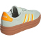 adidas VL Court Bold Plateau Sneaker Damen JI1787 - linen green/crew orange/hi-res yellow 42