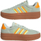 adidas VL Court Bold Plateau Sneaker Damen JI1787 - linen green/crew orange/hi-res yellow 42
