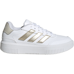 adidas Courtblock Sneaker Damen JI2203 - cloud white/cyber met/orbit grey 36