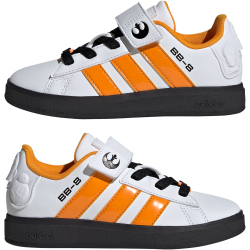 adidas x Star Wars Grand Court 2.0 Sneaker Kinder IH1137 - cloud white/crew orange/core black 32