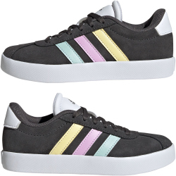 adidas VL Court 3.0 Sneaker Kinder JH8725 - grey six/halo mint/bliss lilac 36 2/3