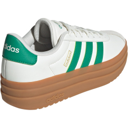adidas VL Court Bold Plateau Sneaker Damen JQ7832 - core white/court green/gold met 38 2/3
