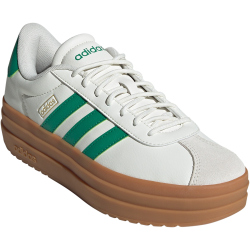 adidas VL Court Bold Plateau Sneaker Damen JQ7832 - core white/court green/gold met 42