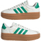 adidas VL Court Bold Plateau Sneaker Damen JQ7832 - core white/court green/gold met 42