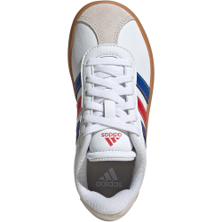 adidas VL Court 3.0 Sneaker Kinder JH8721 - cloud white/team royal blue/better scarlet 39 1/3