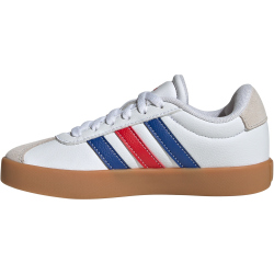 adidas VL Court 3.0 Sneaker Kinder JH8721 - cloud white/team royal blue/better scarlet 39 1/3