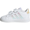 adidas Grand Court Court Hook and Loop Baby-Sneaker GY2328 - cloud white/iridescent/cloud white 23.5