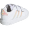 adidas Grand Court Court Hook and Loop Baby-Sneaker GY2328 - cloud white/iridescent/cloud white 23.5