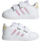 adidas Grand Court Court Hook and Loop Baby-Sneaker GY2328 - cloud white/iridescent/cloud white 23.5