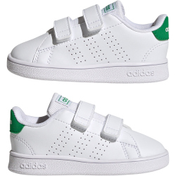 adidas Advantage Court Two Hook and Loop Baby-Sneaker GW6500 - cloud white/green/core black 19
