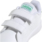 adidas Advantage Court Two Hook and Loop Baby-Sneaker GW6500 - cloud white/green/core black 19