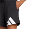 adidas Essentials Big Logo French Terry Sweatshorts Damen JC6262 - black/white XL