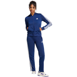 adidas Essentials 3-Streifen Trainingsanzug Damen JD5435 - dark blue XS