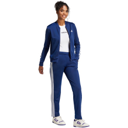adidas Essentials 3-Streifen Trainingsanzug Damen JD5435 - dark blue XS