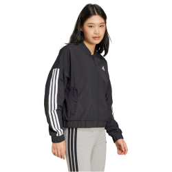 adidas Essentials 3-Streifen Woven Bomberjacke Damen JD5317 - black/white S