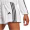 adidas Essentials 3-Streifen Woven Sweatshorts Damen JE1310 - white/black XL
