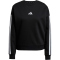 adidas Essentials 3-Streifen Sweatshirt Damen JE1298 - black/white XS