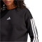 adidas Essentials 3-Streifen Sweatshirt Damen JE1298 - black/white XS
