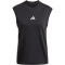adidas Essentials 3-Streifen Baumwoll Tanktop Damen JD4984 - black/white XS
