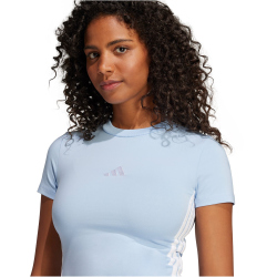 adidas Essentials 3-Streifen Slim Baby Tee T-Shirt Damen...