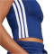 adidas Essentials 3-Streifen Slim Baby Tee T-Shirt Damen JE1240 - dark blue/white S
