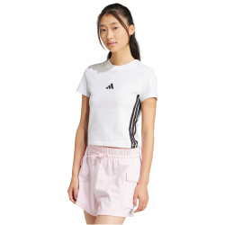 adidas Essentials 3-Streifen Slim Baby Tee T-Shirt Damen...