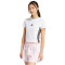 adidas Essentials 3-Streifen Slim Baby Tee T-Shirt Damen JE1239 - white/black S