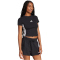adidas Essentials 3-Streifen Slim Baby Tee T-Shirt Damen JC8325 - black/white XL