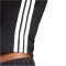 adidas Essentials 3-Streifen Slim Baby Tee T-Shirt Damen JC8325 - black/white XL