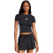 adidas Essentials 3-Streifen Slim Baby Tee T-Shirt Damen JC8325 - black/white XL