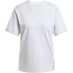 adidas Essentials 3-Streifen Baumwoll T-Shirt Damen JE1233 - light grey heather/white XS