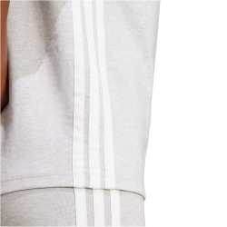 adidas Essentials 3-Streifen Baumwoll T-Shirt Damen JE1233 - light grey heather/white XS