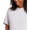 adidas Essentials 3-Streifen Baumwoll T-Shirt Damen JE1233 - light grey heather/white XS
