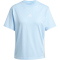 adidas Essentials 3-Streifen Baumwoll T-Shirt Damen JE1227 - glow blue/white XS