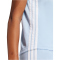 adidas Essentials 3-Streifen Baumwoll T-Shirt Damen JE1227 - glow blue/white XS
