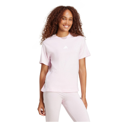 adidas Essentials 3-Streifen Baumwoll T-Shirt Damen JE1226 - clear pink/white XS