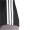 adidas Essentials 3-Streifen Baumwoll T-Shirt Damen JD0846 - black/white XS