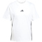adidas Essentials 3-Streifen Baumwoll T-Shirt Damen JD0844 - white/black XXS