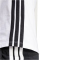 adidas Essentials 3-Streifen Baumwoll T-Shirt Damen JD0844 - white/black XXS