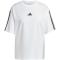 adidas Essentials 3-Streifen Boyfriend T-Shirt Damen JE1211 - white/black XXL
