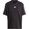 adidas Essentials 3-Streifen Boyfriend T-Shirt Damen JC5960 - black/white S