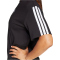 adidas Essentials 3-Streifen Boyfriend T-Shirt Damen JC5960 - black/white S