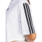adidas Essentials 3-Streifen Baumwoll Loose T-Shirt Damen JD4999 - white/black M