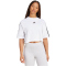 adidas Essentials 3-Streifen Baumwoll Loose T-Shirt Damen JD4999 - white/black M