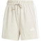 adidas Essentials 3-Streifen Baumwoll Sweatshorts Damen JE1195 - wonder alumina/white XS