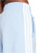 adidas Essentials 3-Streifen Baumwoll Sweatshorts Damen JD0911 - glow blue/white S