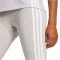 adidas Essentials 3-Streifen Baumwoll Leggings Damen JE0075 - light grey heather/white XS
